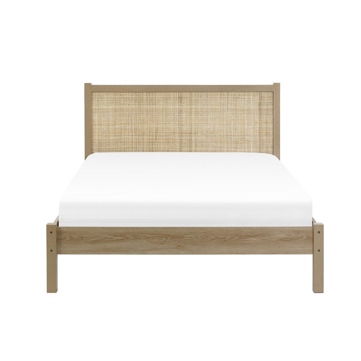 Reese Scandi Rattan Bed 135cm or 150cm