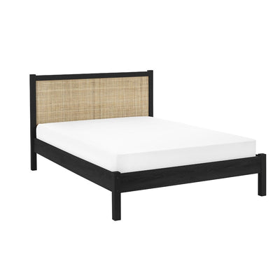 Reese Scandi Rattan Bed 135cm or 150cm