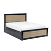 Reese Scandi Rattan Ottoman Storage Bed 135cm or 150cm