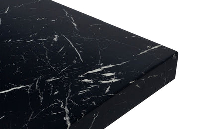 Roma Marble-Effect Dining Table 180cm in Black or White