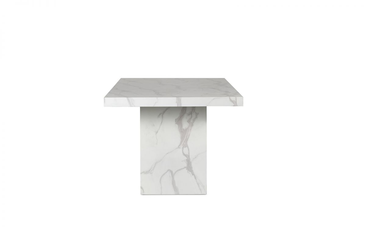 Roma Marble-Effect Dining Table 180cm in Black or White