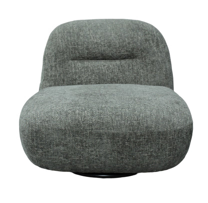 Sienne Oversized Swivel Chair in Boucle