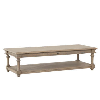 Rustic Column Leg Coffee Table 170cm