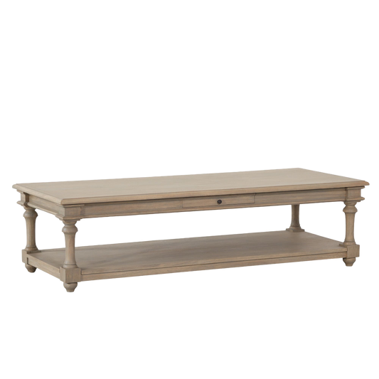 Rustic Column Leg Coffee Table 170cm