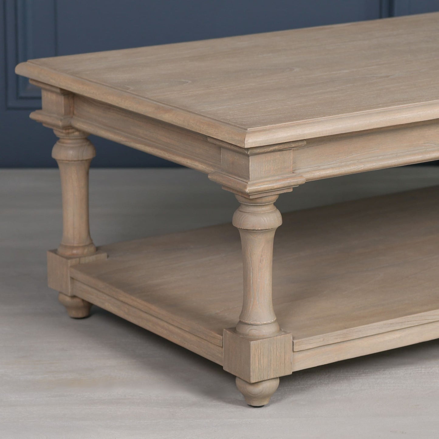 Rustic Column Leg Coffee Table 170cm