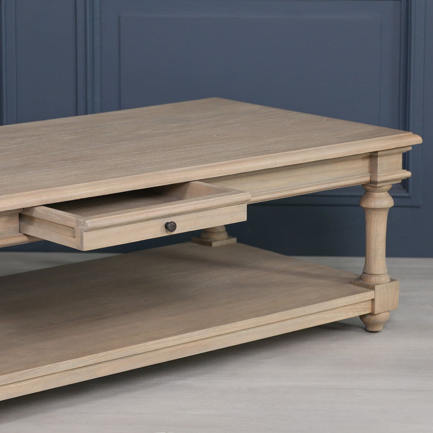 Rustic Column Leg Coffee Table 170cm