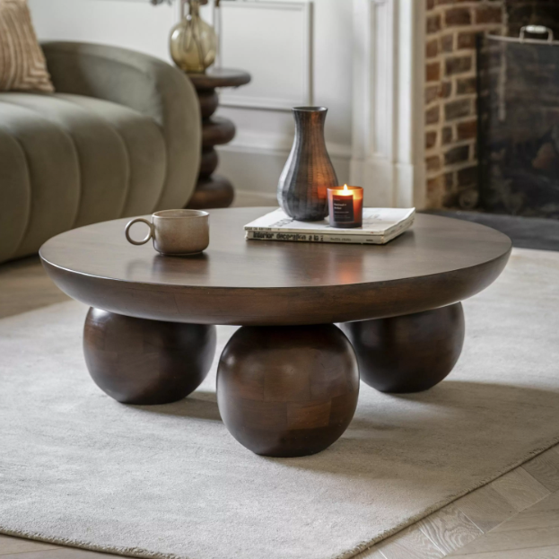 Terre Sculpted Contemporary Coffee Table