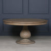 Pura Interiors Handcrafted Acorn Pedestal Dining Table | Round
