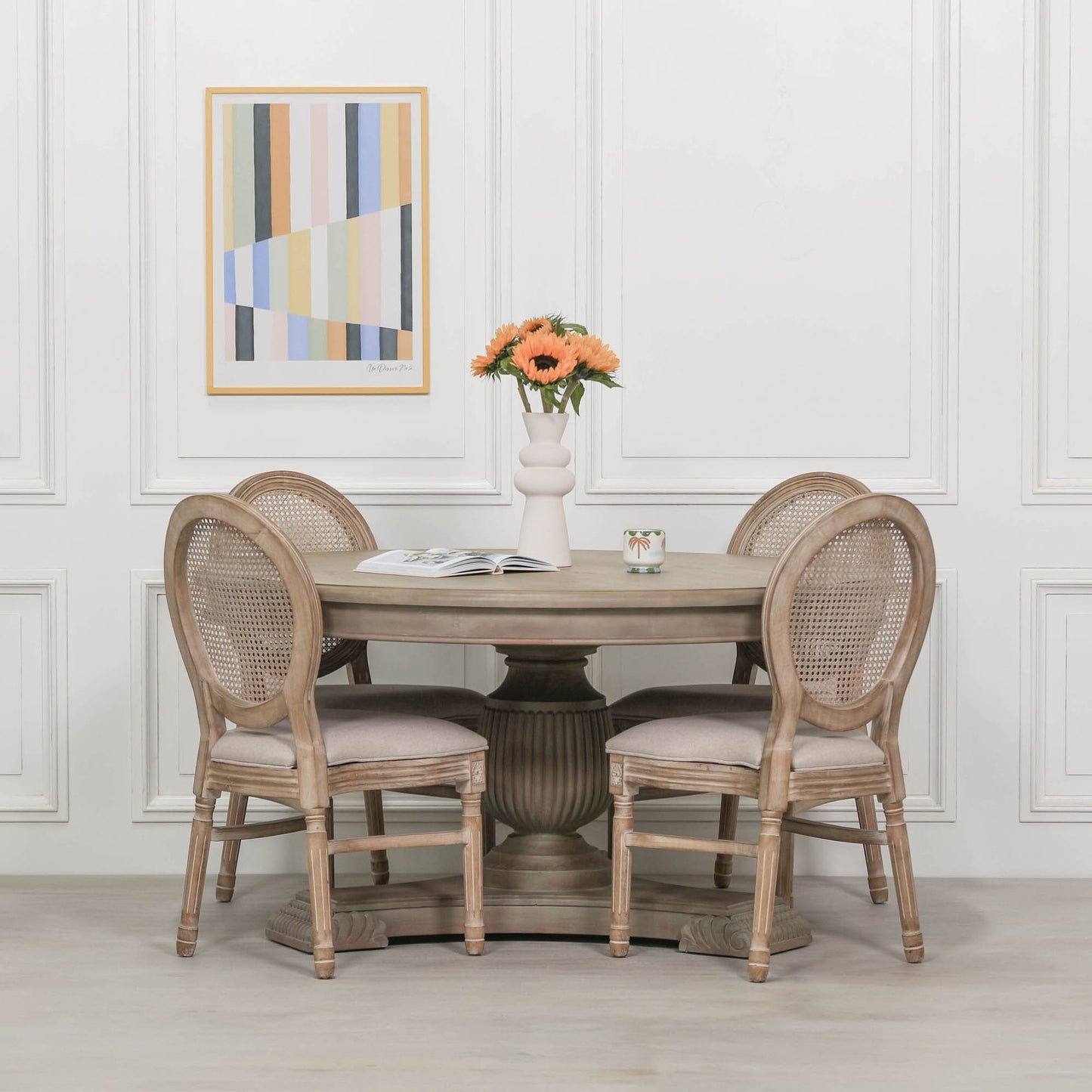 Pura Interiors Portia Rustic Round Dining Table | 150cm