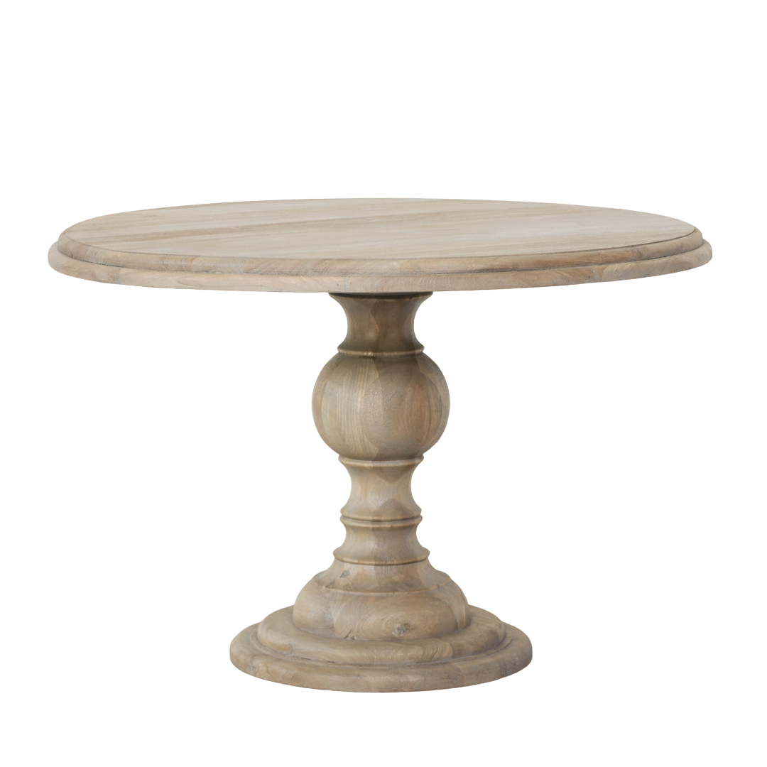 Pura Interiors Rustic Cedar Wood Round Dining Table