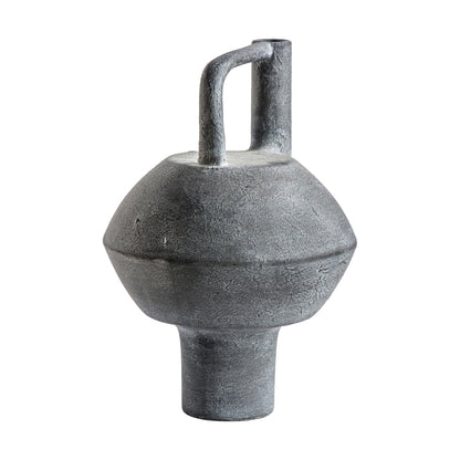 Zani Contemporary Fossil Vase in Grey