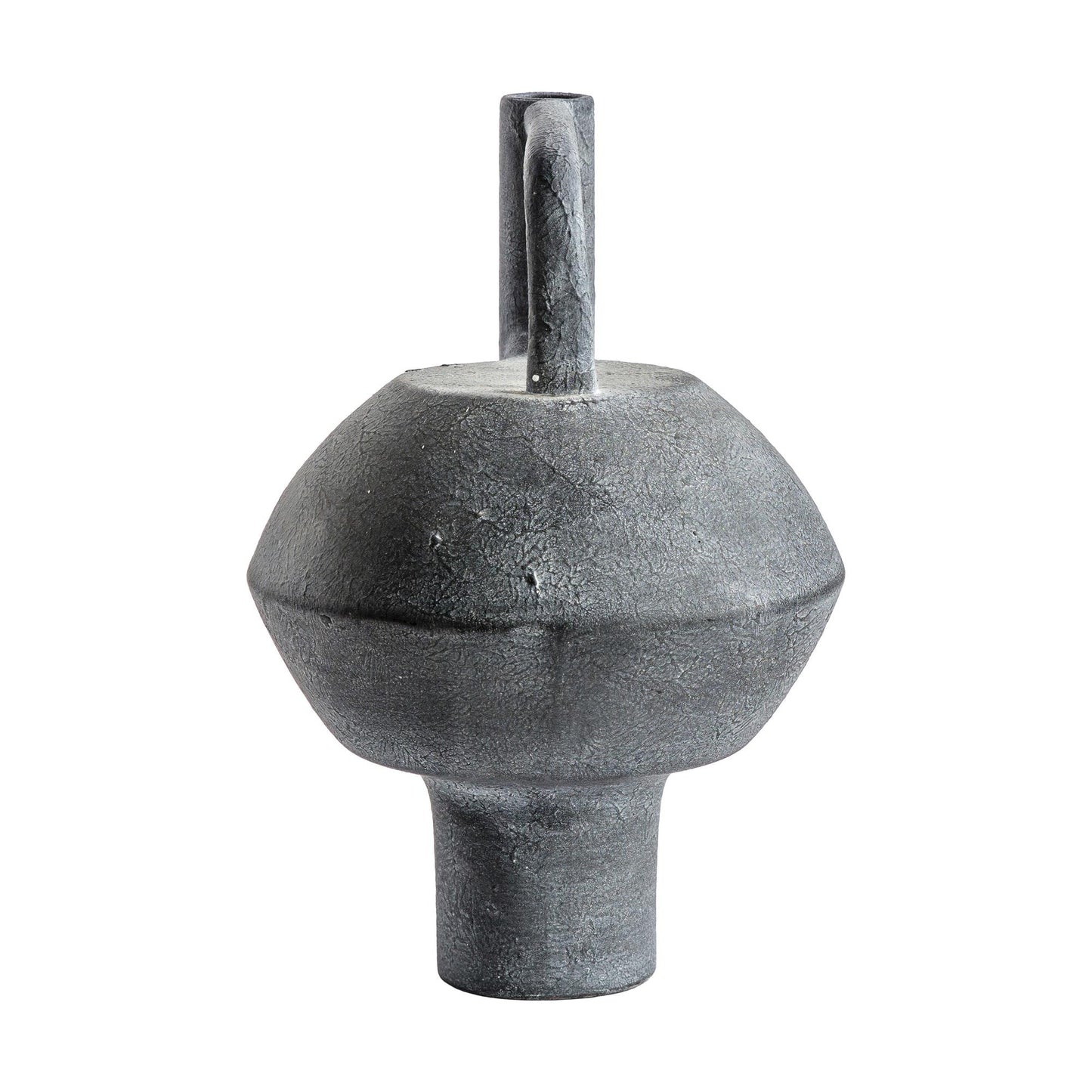 Zani Contemporary Fossil Vase in Grey