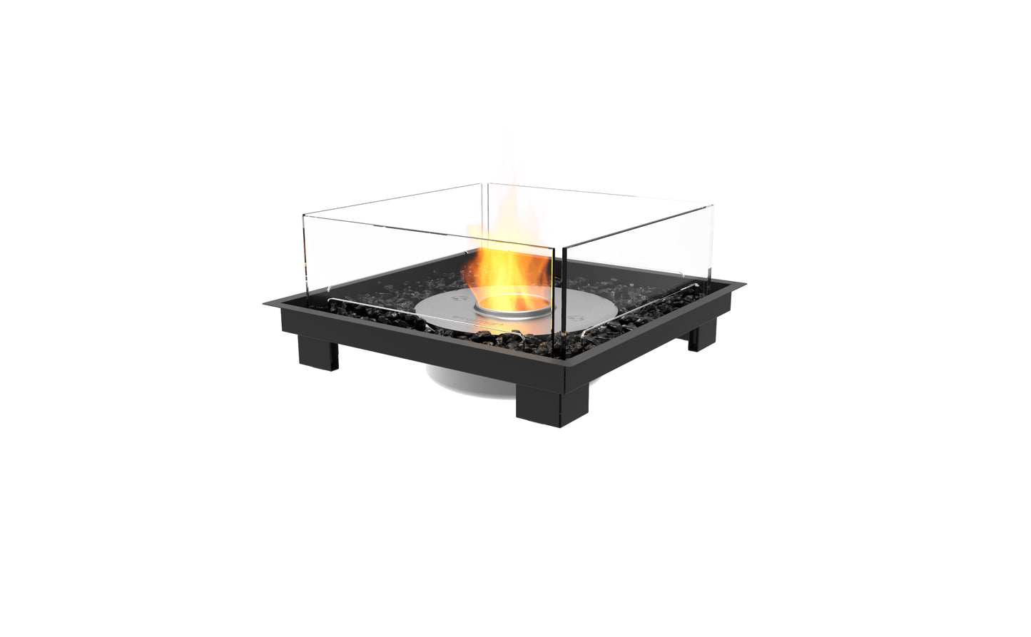 Square 22 Built-in Bioethanol Fire Pit Insert