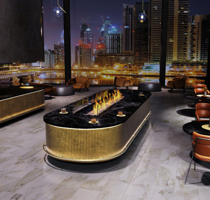 Linear 90 Built-in Bioethanol Fire Pit Insert