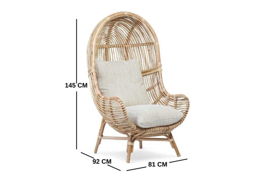 Cocoon Rattan Lounge Chair