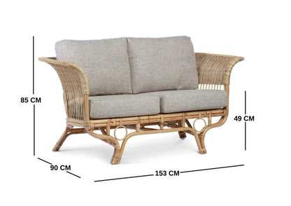 Dahlia 2-Seater Rattan Sofa