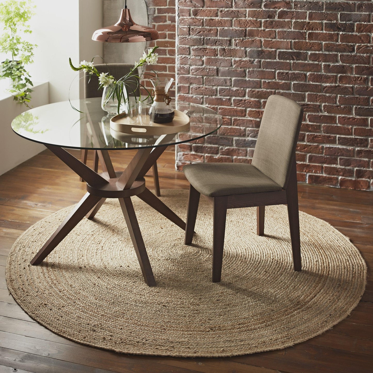 Agra Handspun Jute Rug | Round