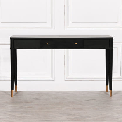 Pura Interiors Toulouse Handcrafted Console Table 141cm | Black