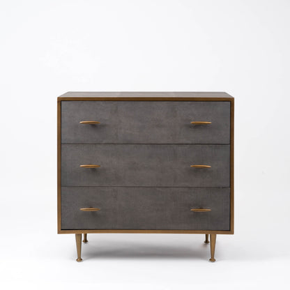 Hampton Chest of Drawers in Faux Shagreen