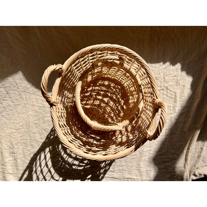 Set of 2 Classic Rattan Baskets