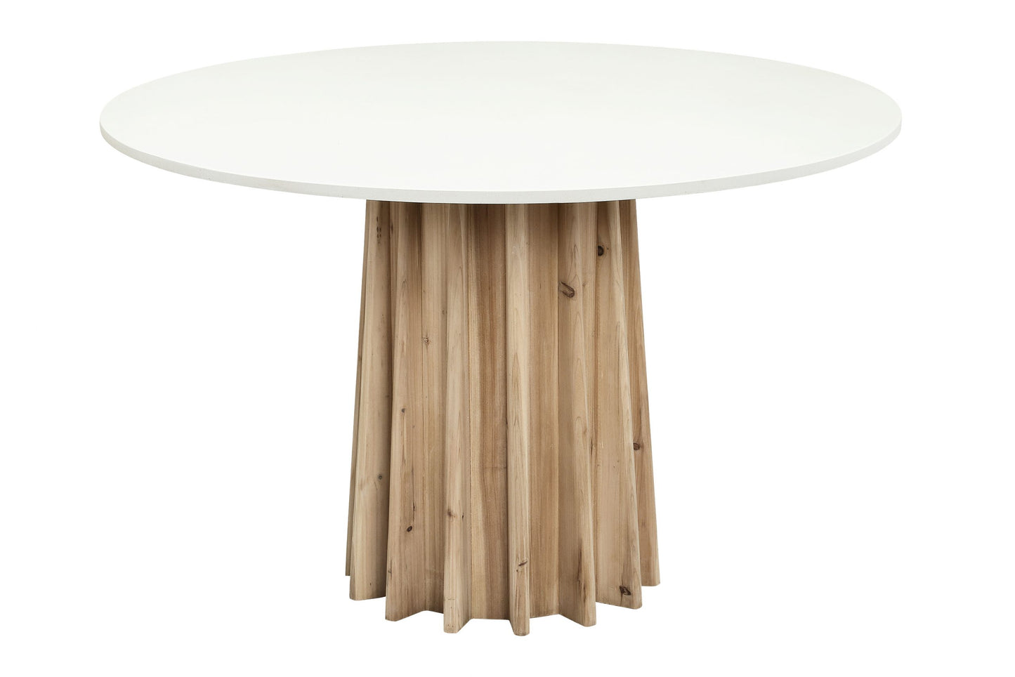 Hackwood Round Dining Table with Recycled Pine Base 120cm