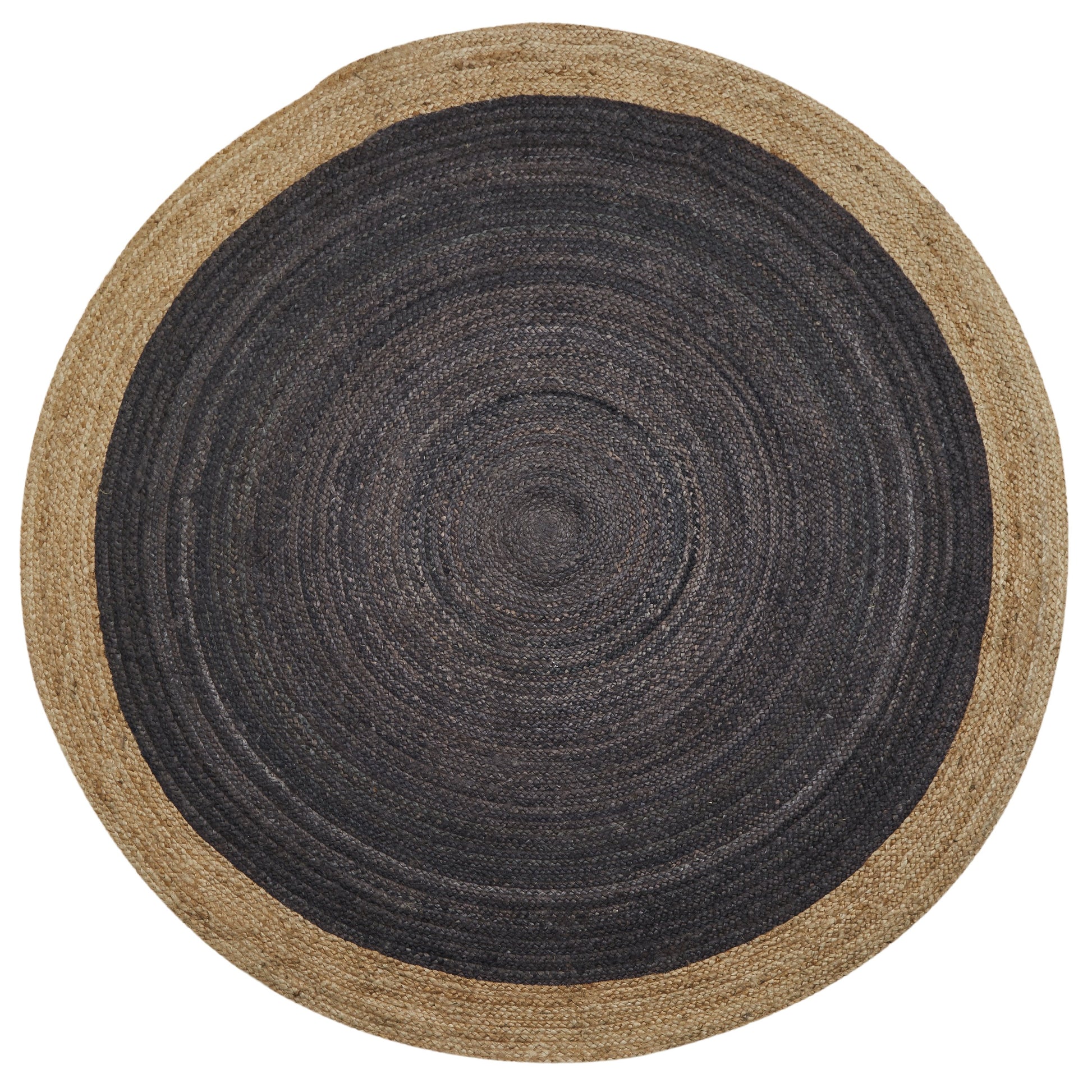 Jaipur Handspun Two-Tone Jute Rug | Round