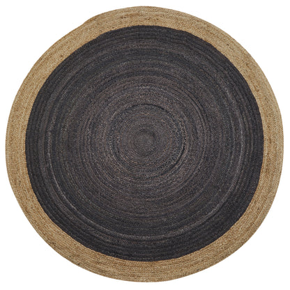 Jaipur Handspun Two-Tone Jute Rug | Round