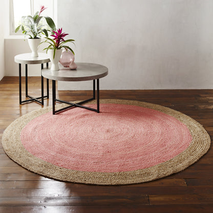 Jaipur Handspun Two-Tone Jute Rug | Round