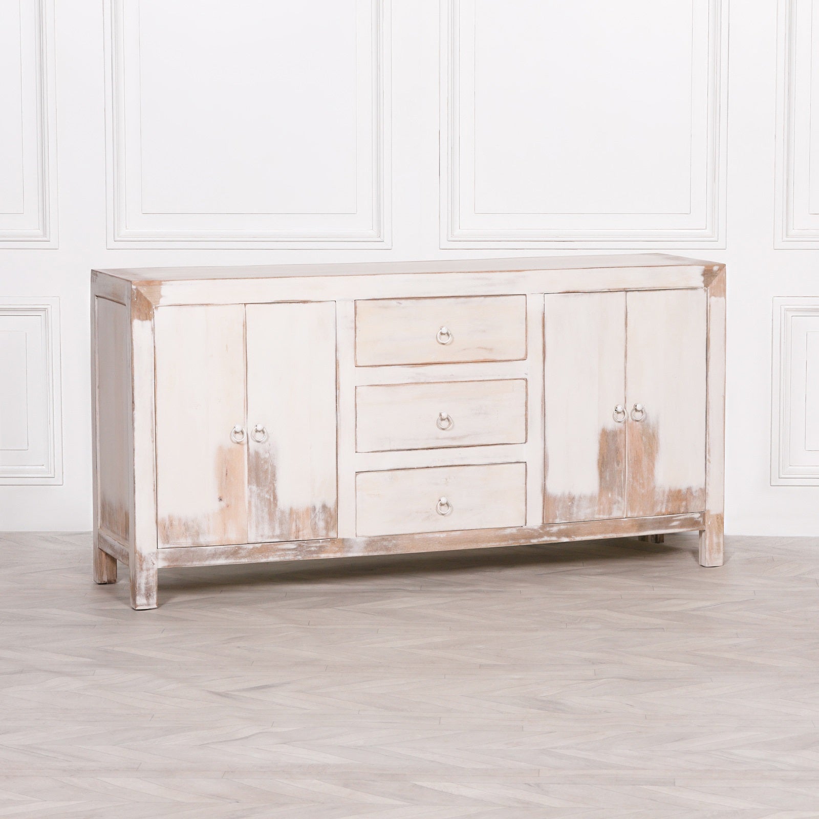 Pura Interiors Naomi Sideboard | Distressed White