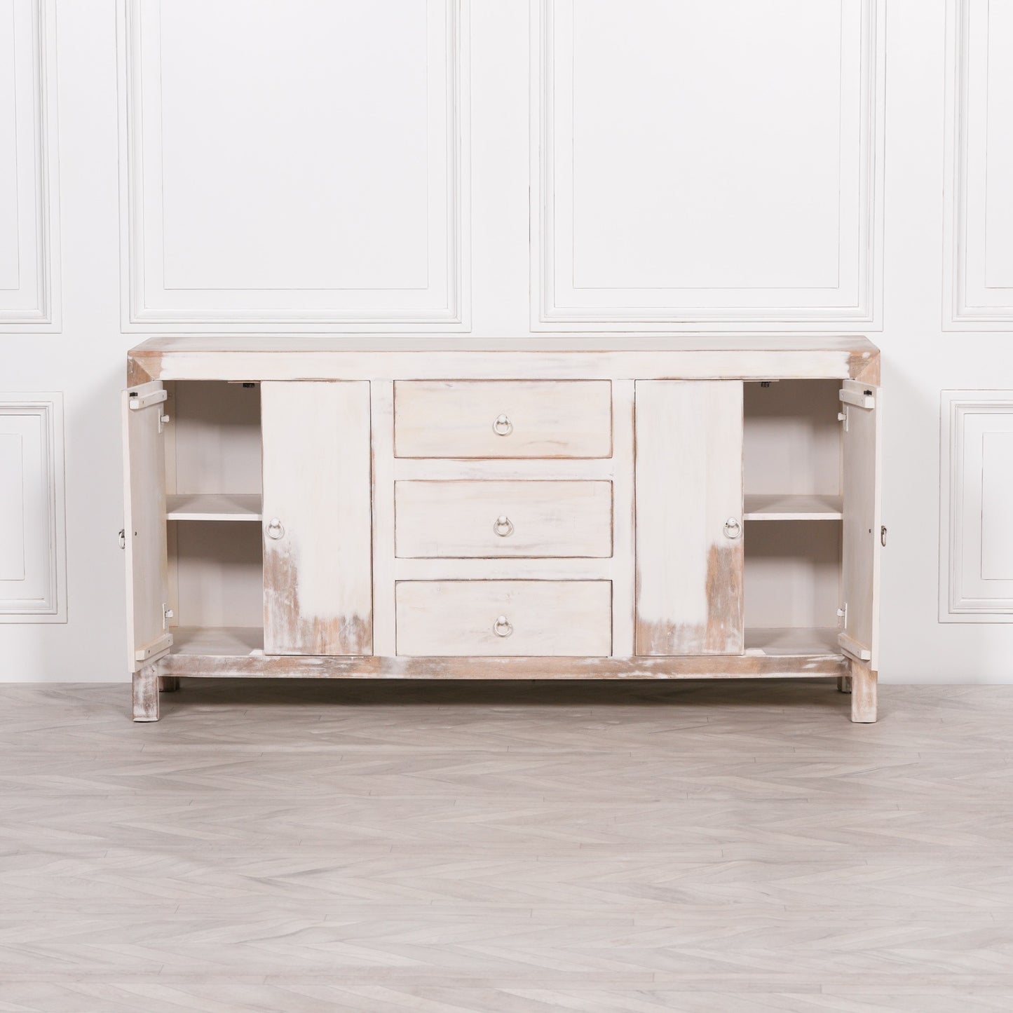 Pura Interiors Naomi Sideboard | Distressed White