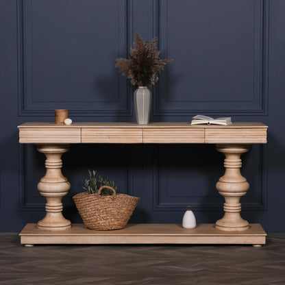 Pura Interiors Blanca Balustrade Console Table | 180 or 240cm