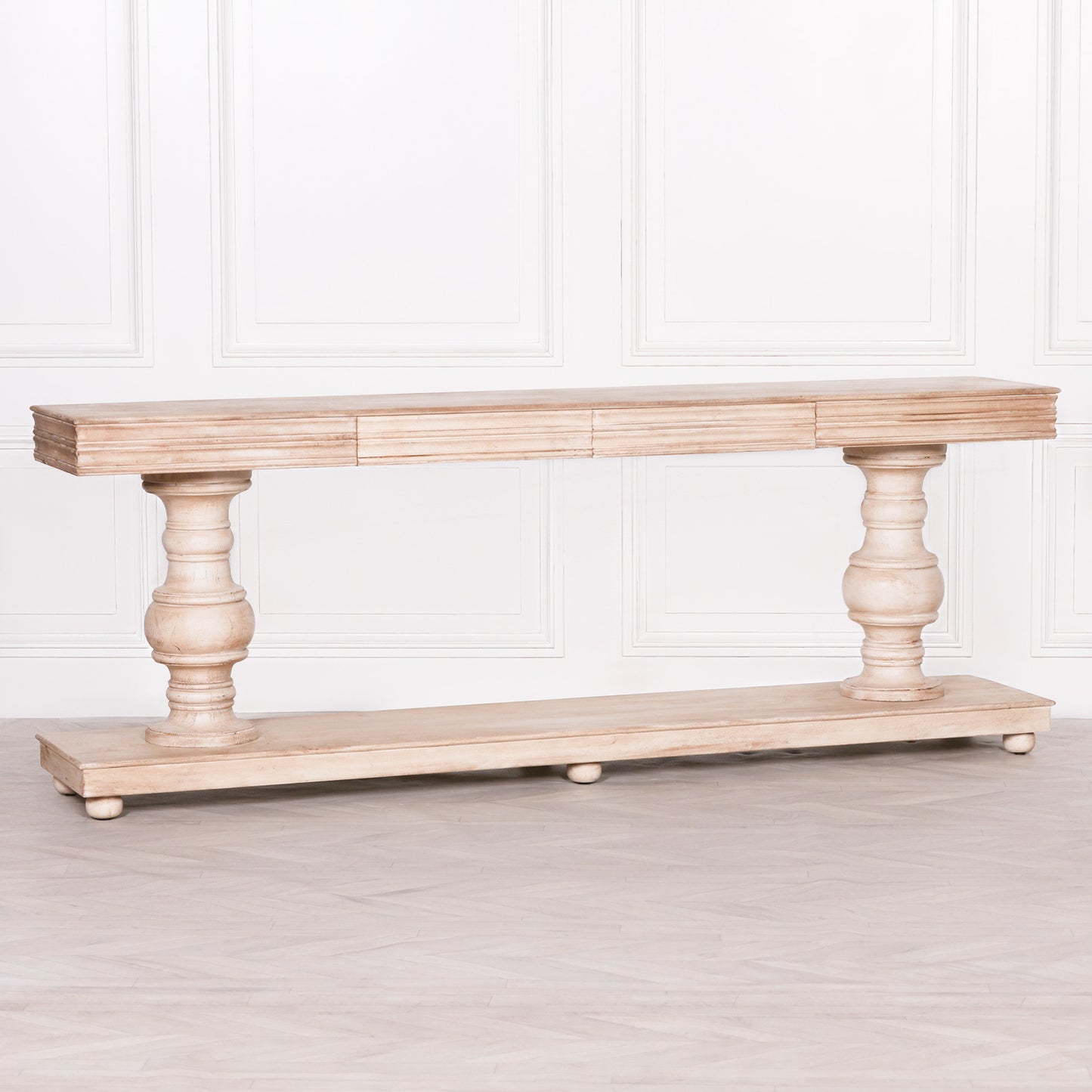 Pura Interiors Blanca Distressed Console Table | 240cm