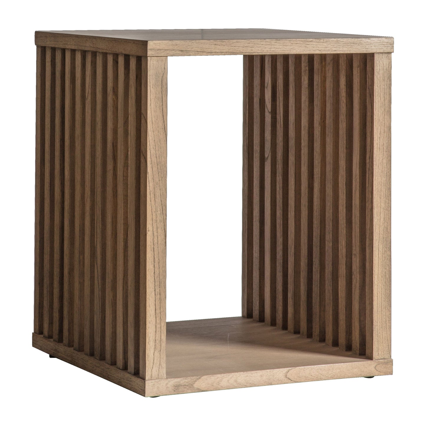 Takumi Mindi Wood Slatted Side Table | Natural