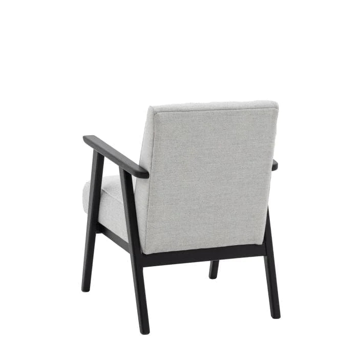 Lou Mid Century Linen Armchair