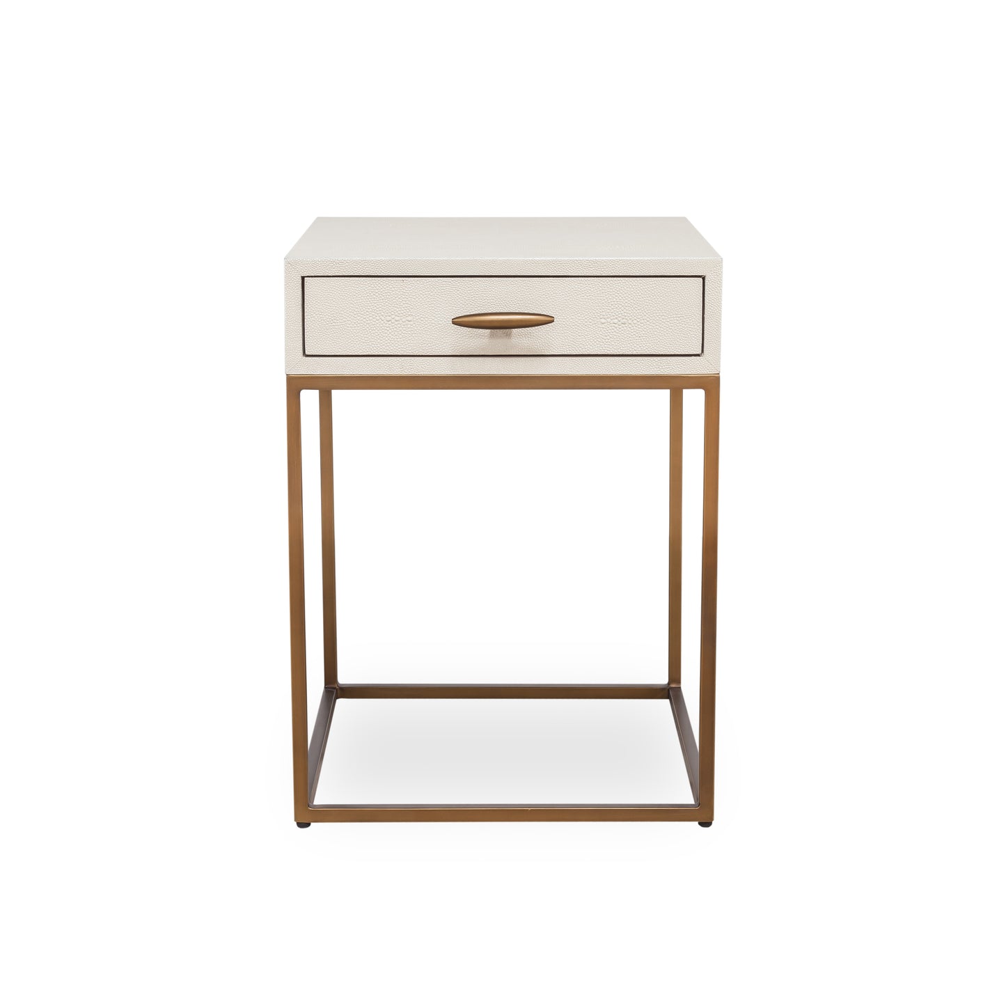 Hampton Bedside Table | Ivory Shagreen