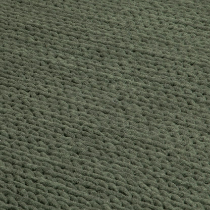 Natural Knitted Wool Rug | Rectangular