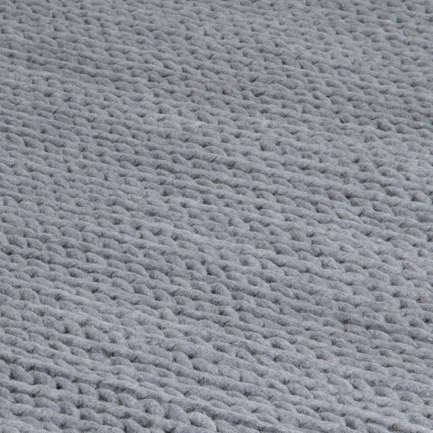 Natural Knitted Wool Rug | Rectangular