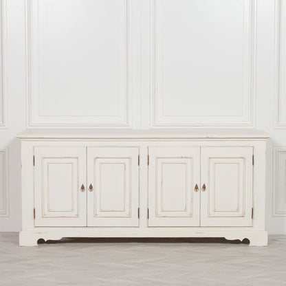 Pura Interiors French Classical Whitewashed Sideboard 200cm