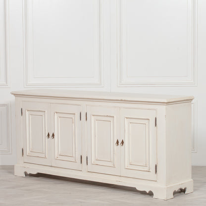 Pura Interiors French Classical Whitewashed Sideboard 200cm