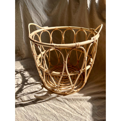 Olusania Small Rattan Laundry Basket