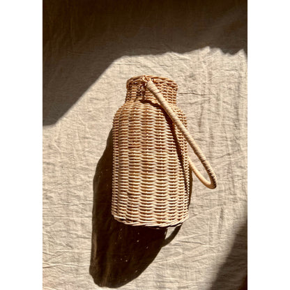 Rattan Vase with Handle