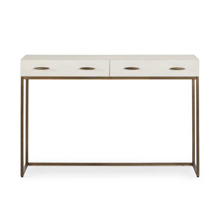 Hampton Faux Shagreen Console Table | 122cm