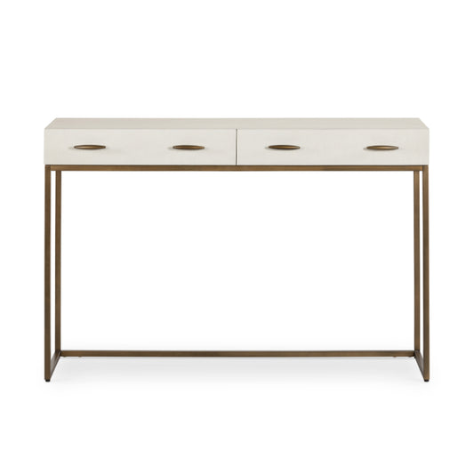 Hampton Faux Shagreen Console Table | 122cm