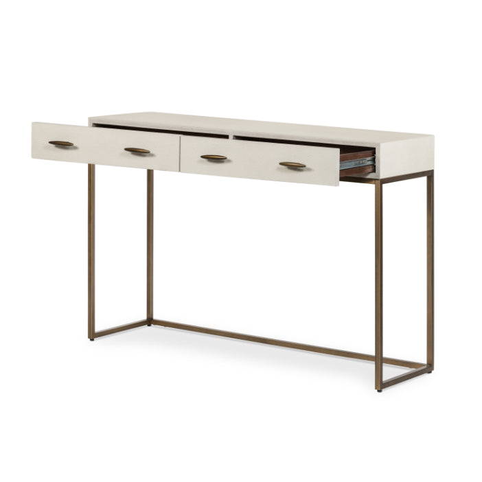 Hampton Faux Shagreen Console Table | 122cm