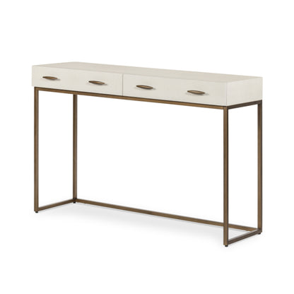 Hampton Faux Shagreen Console Table | 122cm