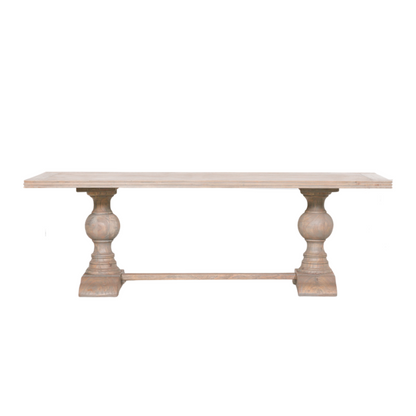 Savannah White Cedar Rustic Dining Table 240cm | Rectangular