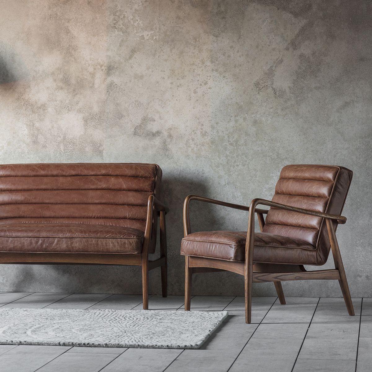 Seville Mid-Century Leather Club Chair