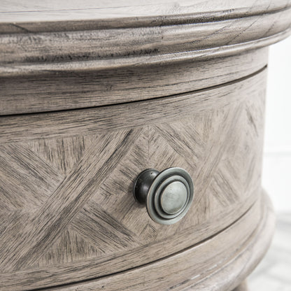 Soma Single-Drawer Rustic Bedside Table