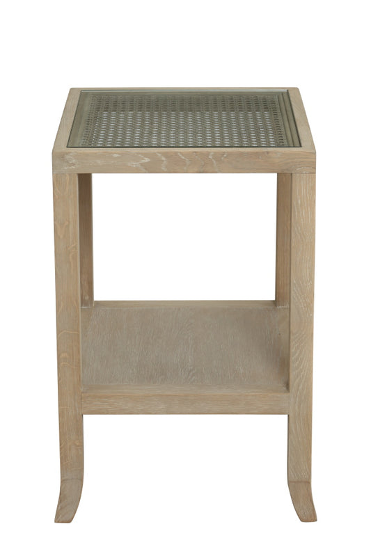 Rustic Witley Side Table | Grey Aged Oak