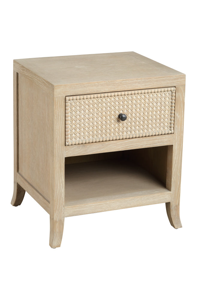 Rustic Witley Bedside Table | Grey Aged Oak